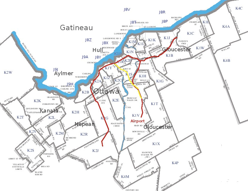 map of ottawa